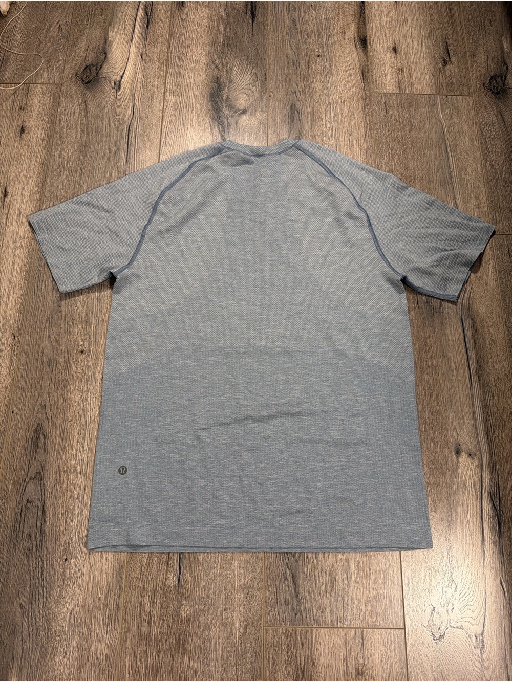 lululemon athletica Light Heather Blue Short Sleeve Tee
